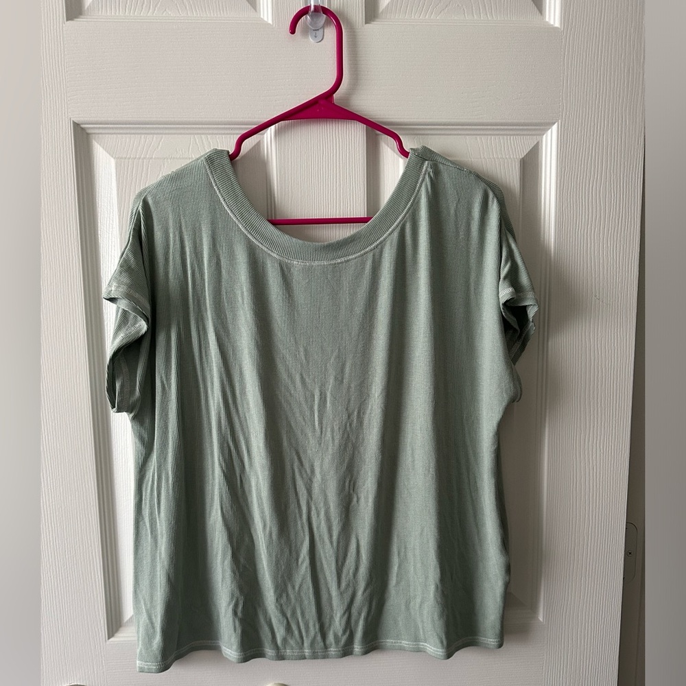 Ribbed Top with Open Back